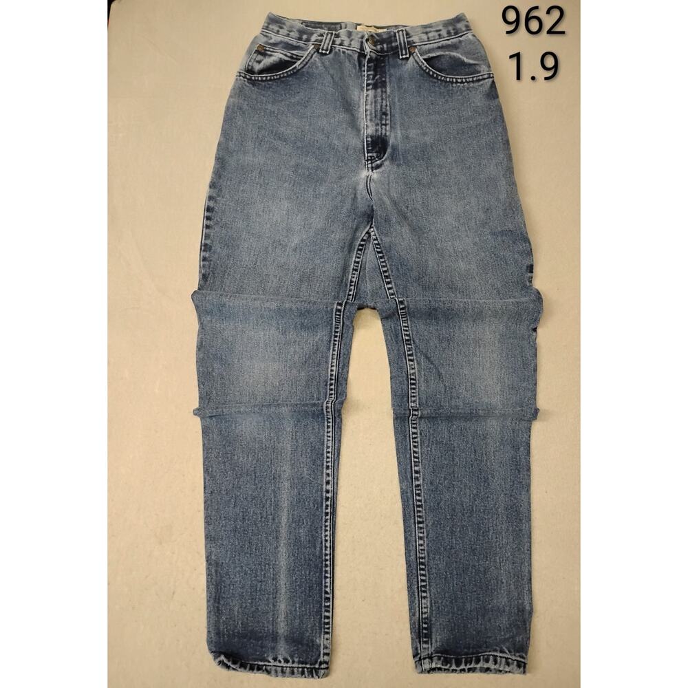 Saint Johns Bay (8) Womens Vintage Straight Blue Denim Jeans